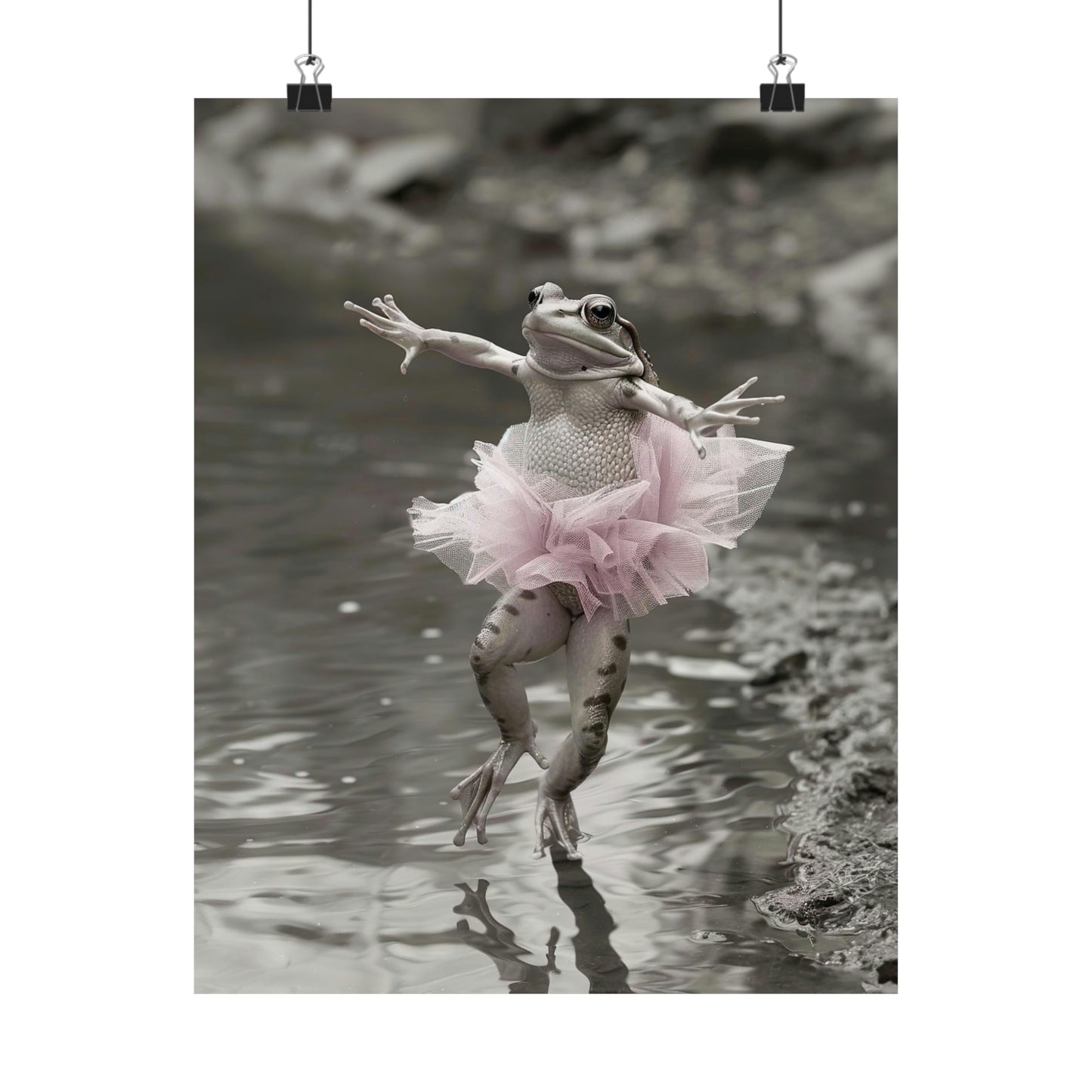 Frog Tutu, Frog Wall Art