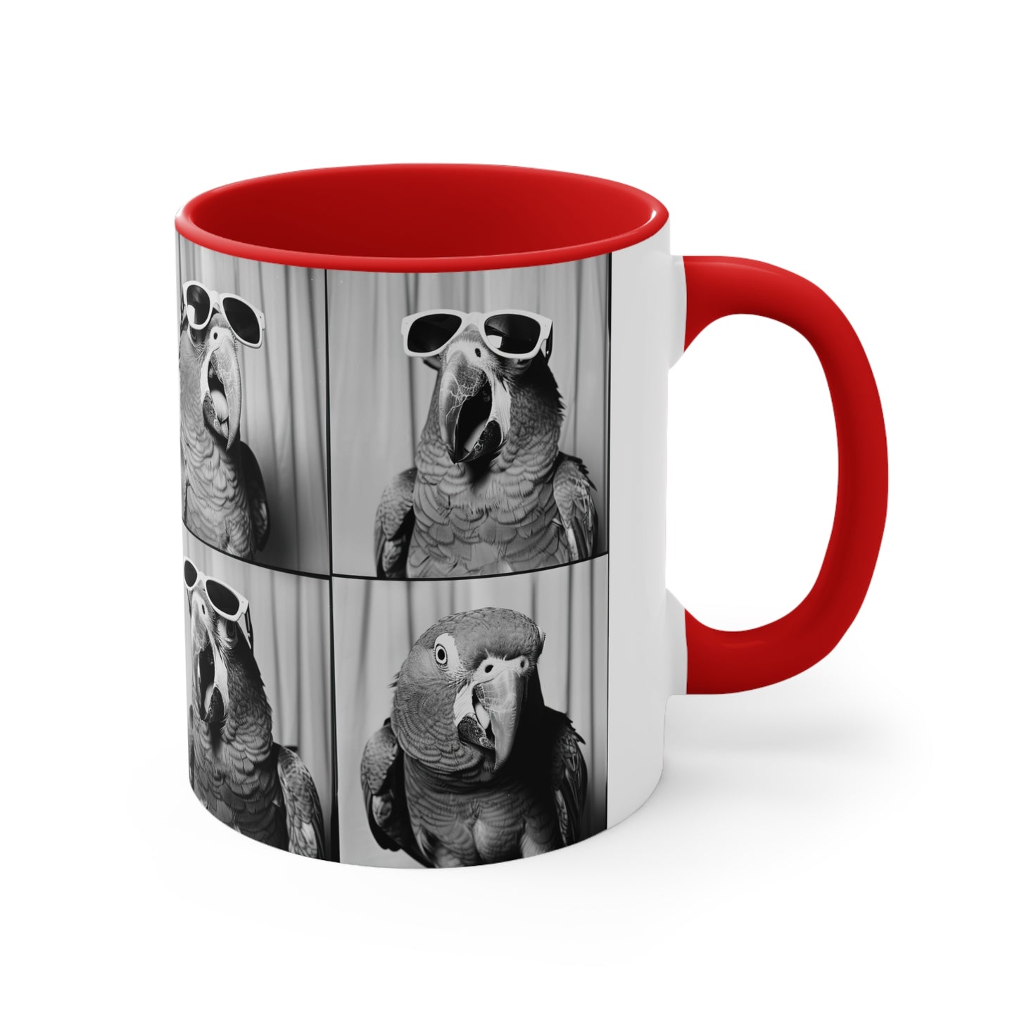 Parrot Photo Booth Accent Coffee Mug, 11oz