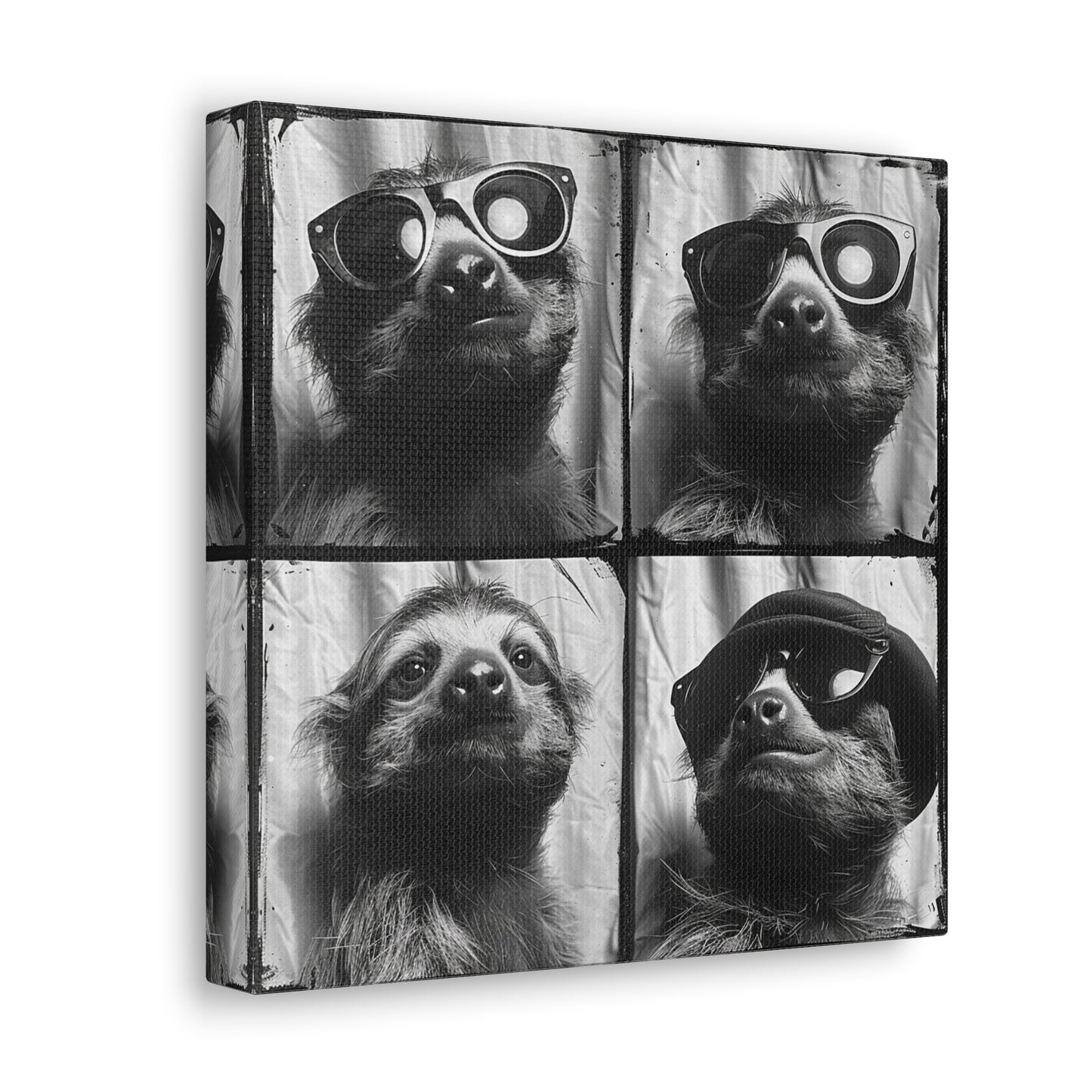 Sloth Photo Booth Canvas