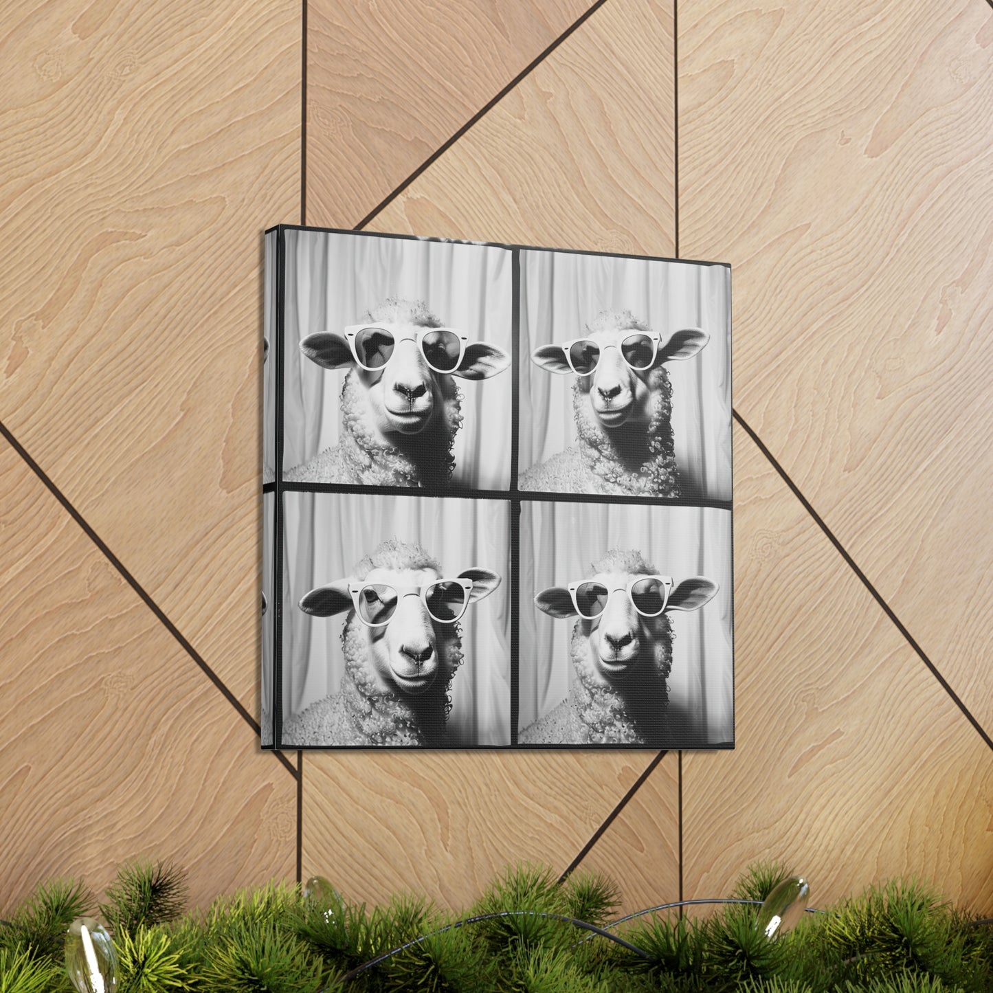 Sheep Photo Booth Canvas