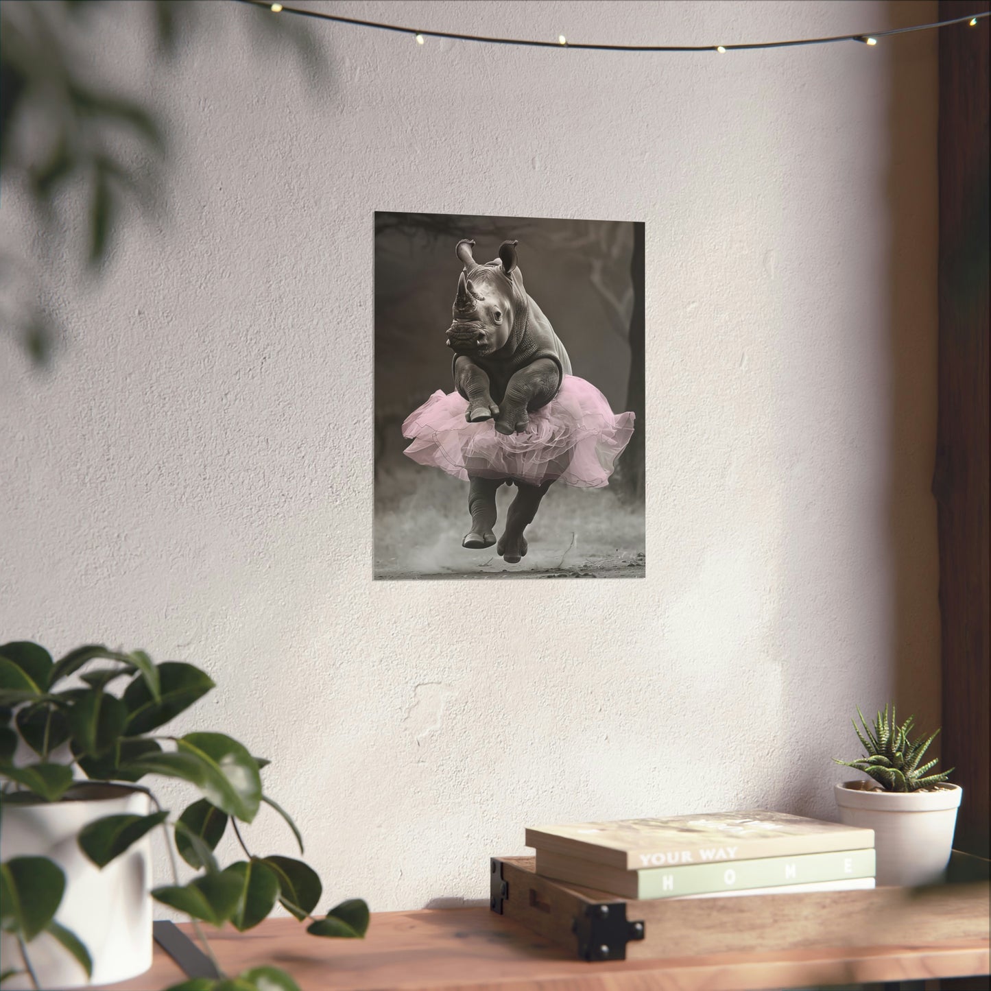 Rhino Tutu, Rhino Wall Art