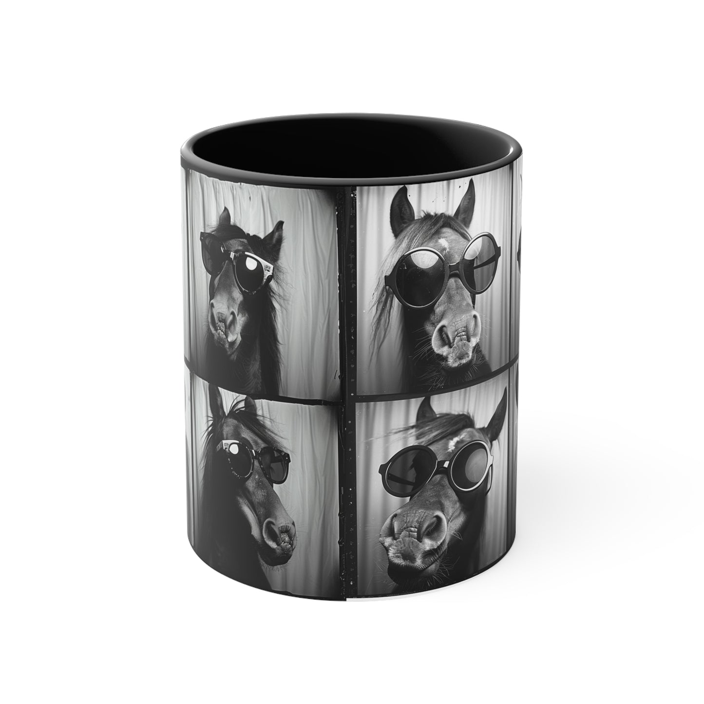 Horse Photo Booth Accent Coffee Mug, 11oz