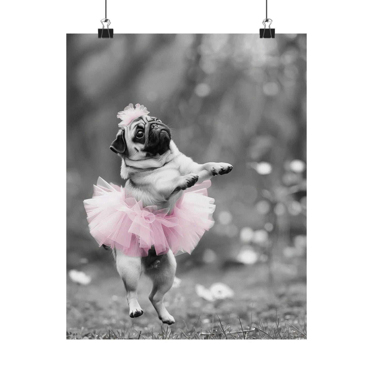 Pug Tutu, Pug Wall Art