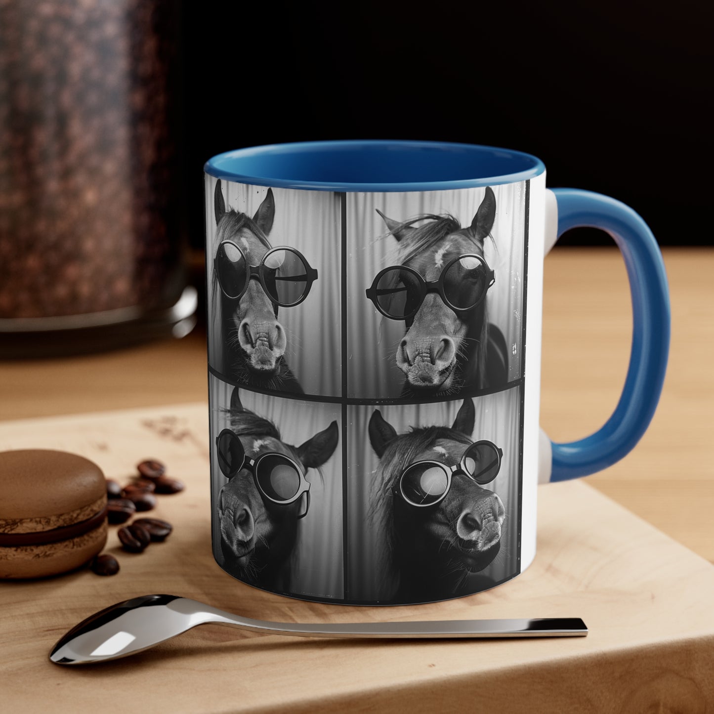 Horse Photo Booth Accent Coffee Mug, 11oz