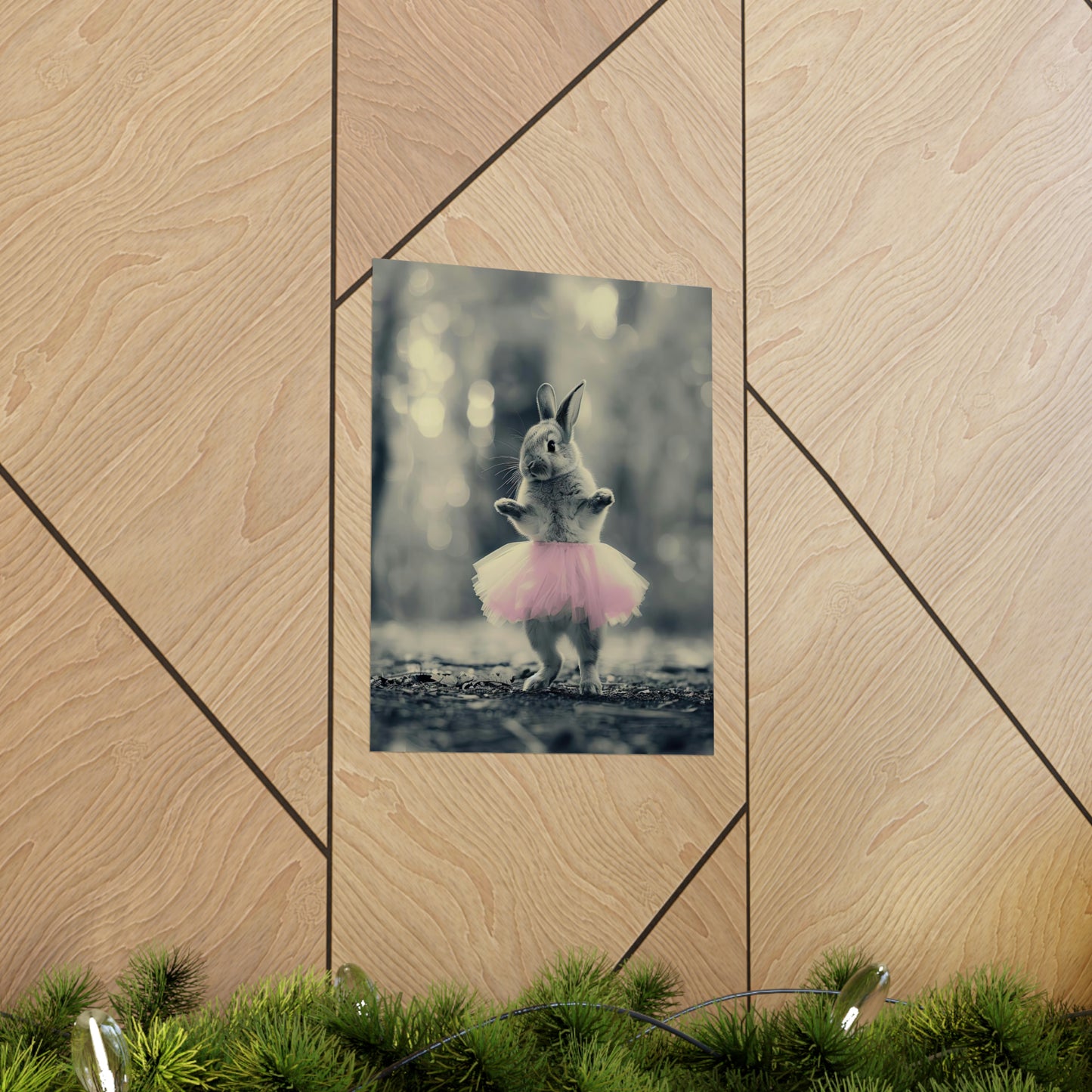 Rabbit Tutu, Rabbit Wall Art