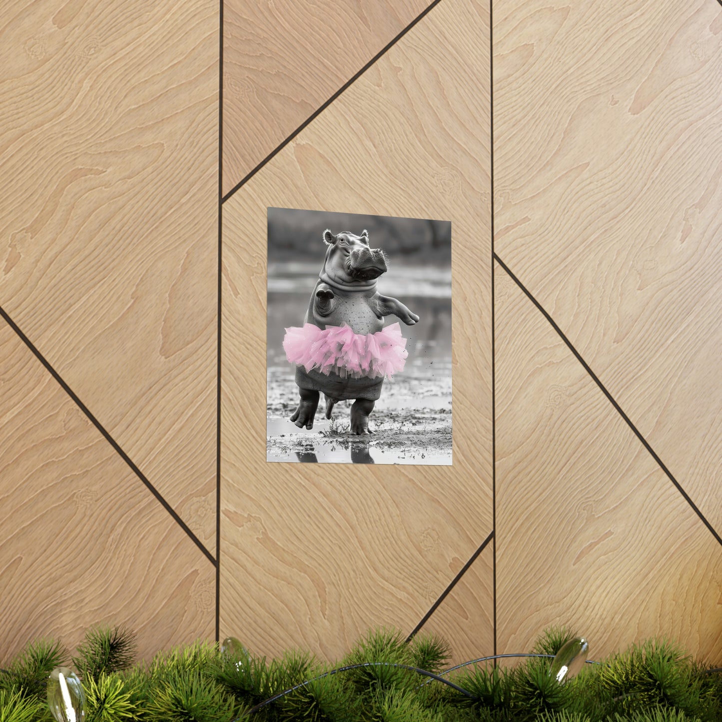 Hippo Tutu, Hippo Wall Art