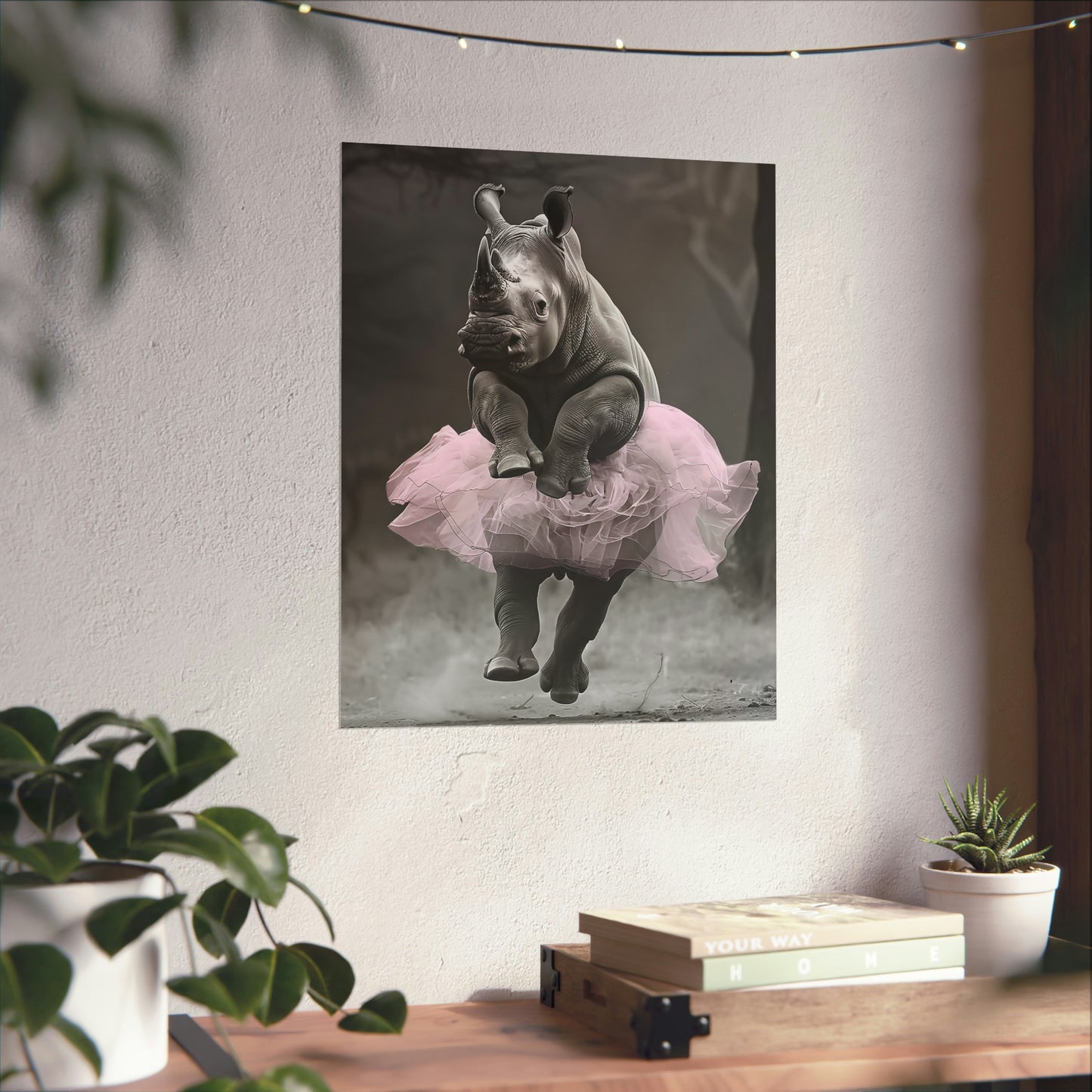 Rhino Tutu, Rhino Wall Art