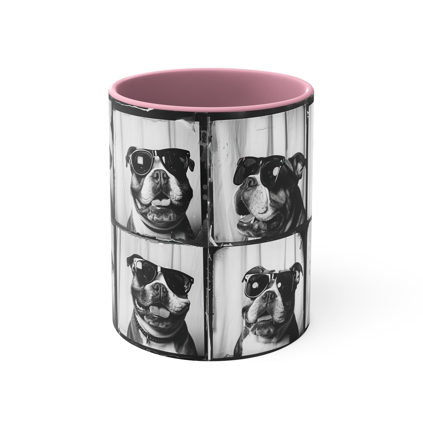 Bulldog Photo Booth Accent Coffee Mug, 11oz