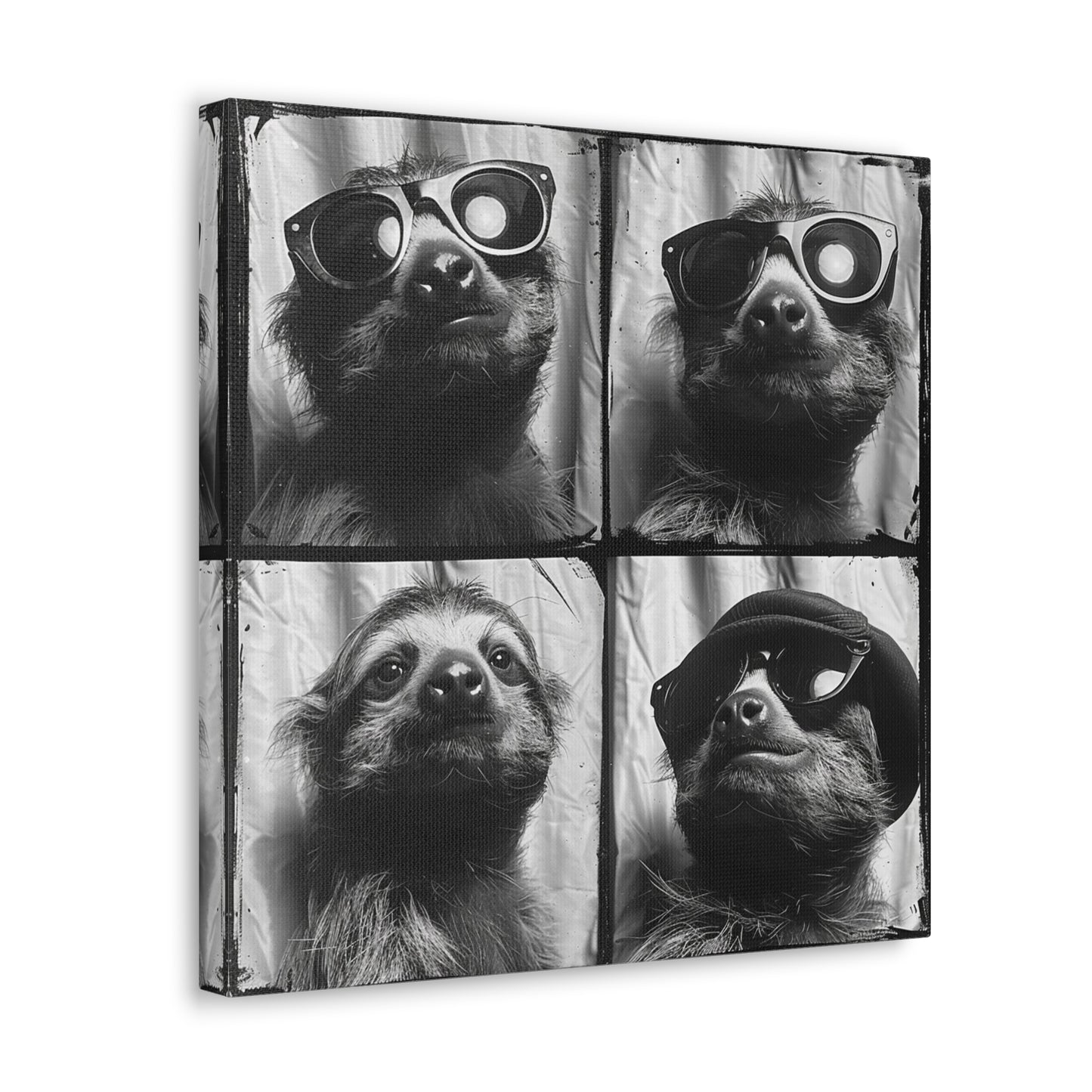 Sloth Photo Booth Canvas