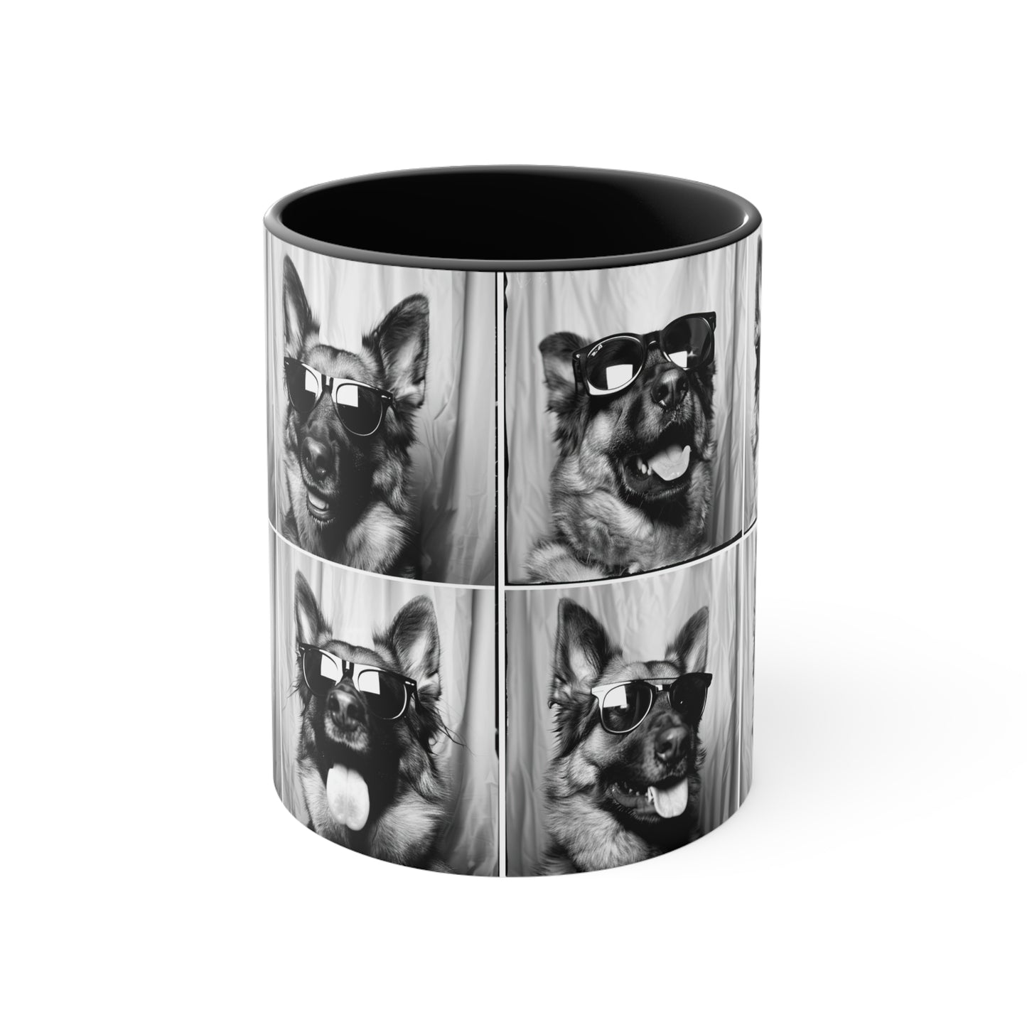 German Shephard Photo Booth Accent Coffee Mug, 11oz