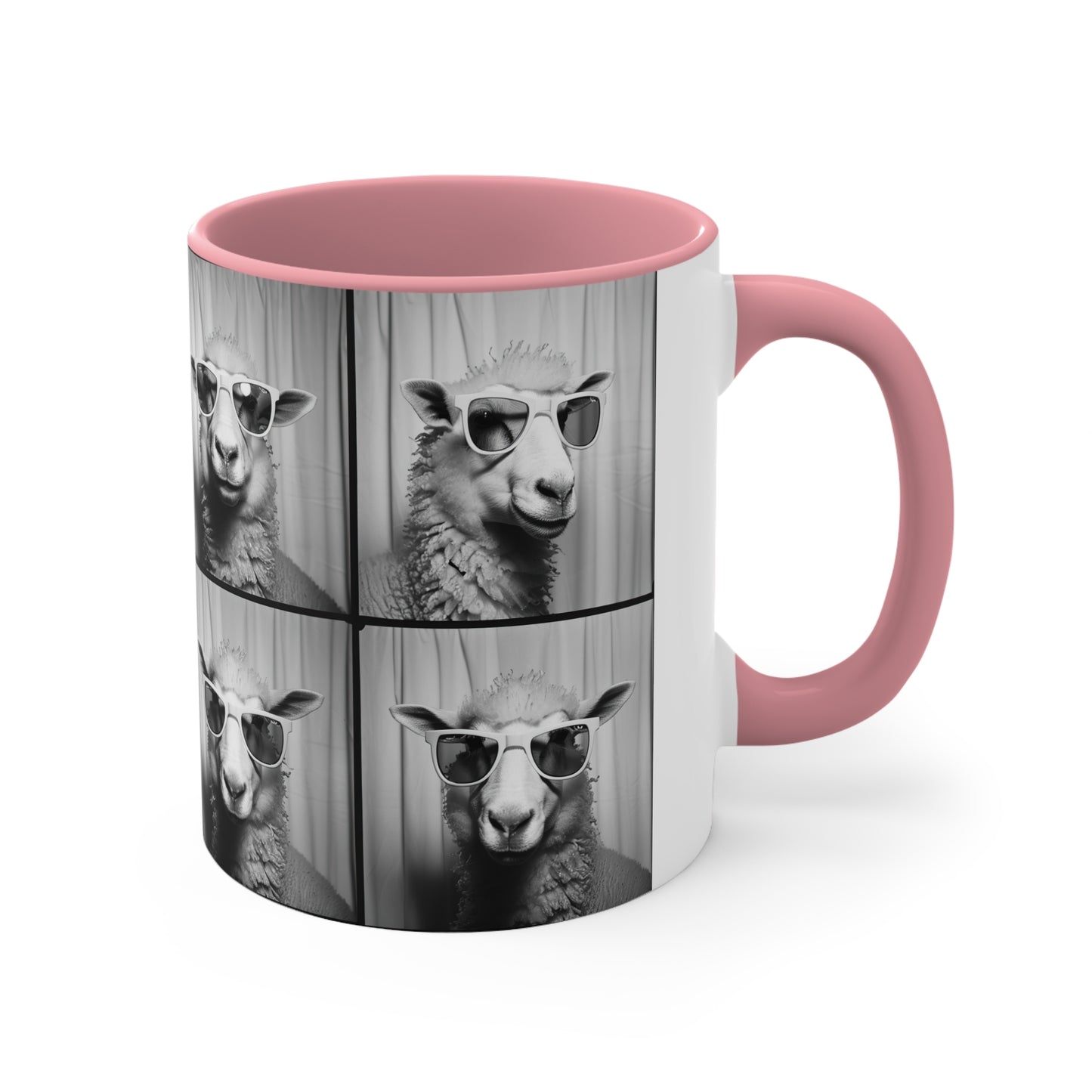 Sheep Photo Booth Accent Coffee Mug, 11oz