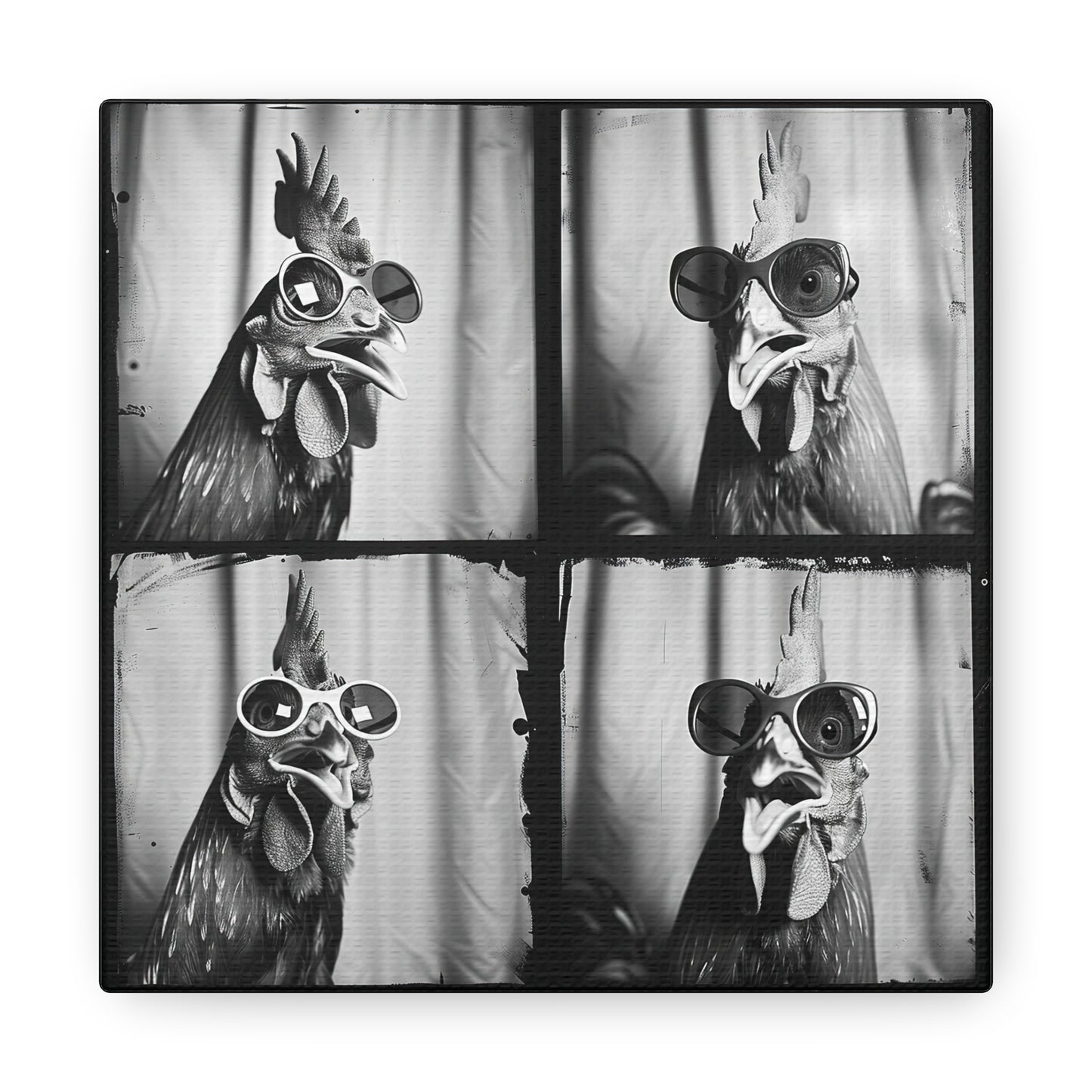 Chicken Photo Booth Canvas