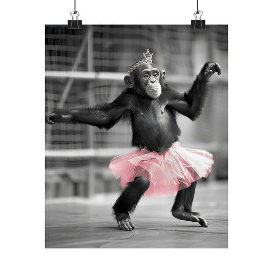 Monkey Tutu, Monkey Wall Art