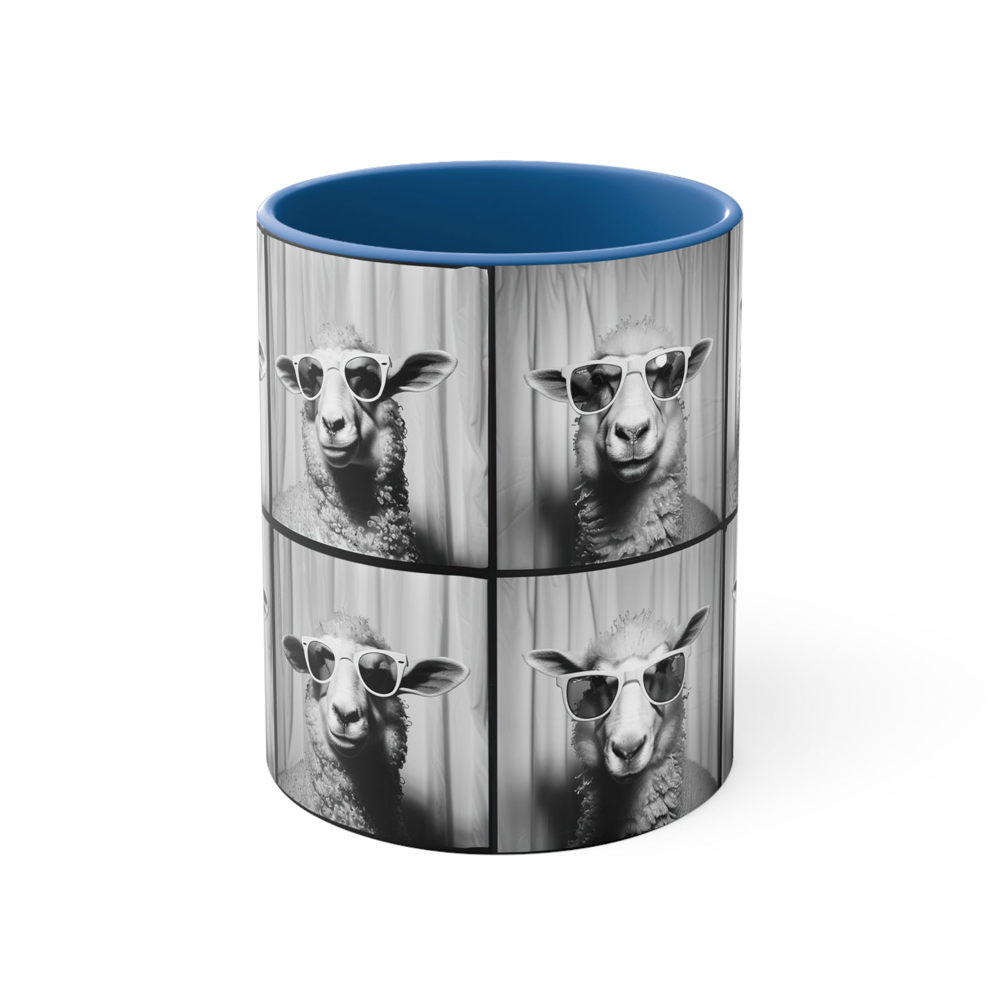 Sheep Photo Booth Accent Coffee Mug, 11oz