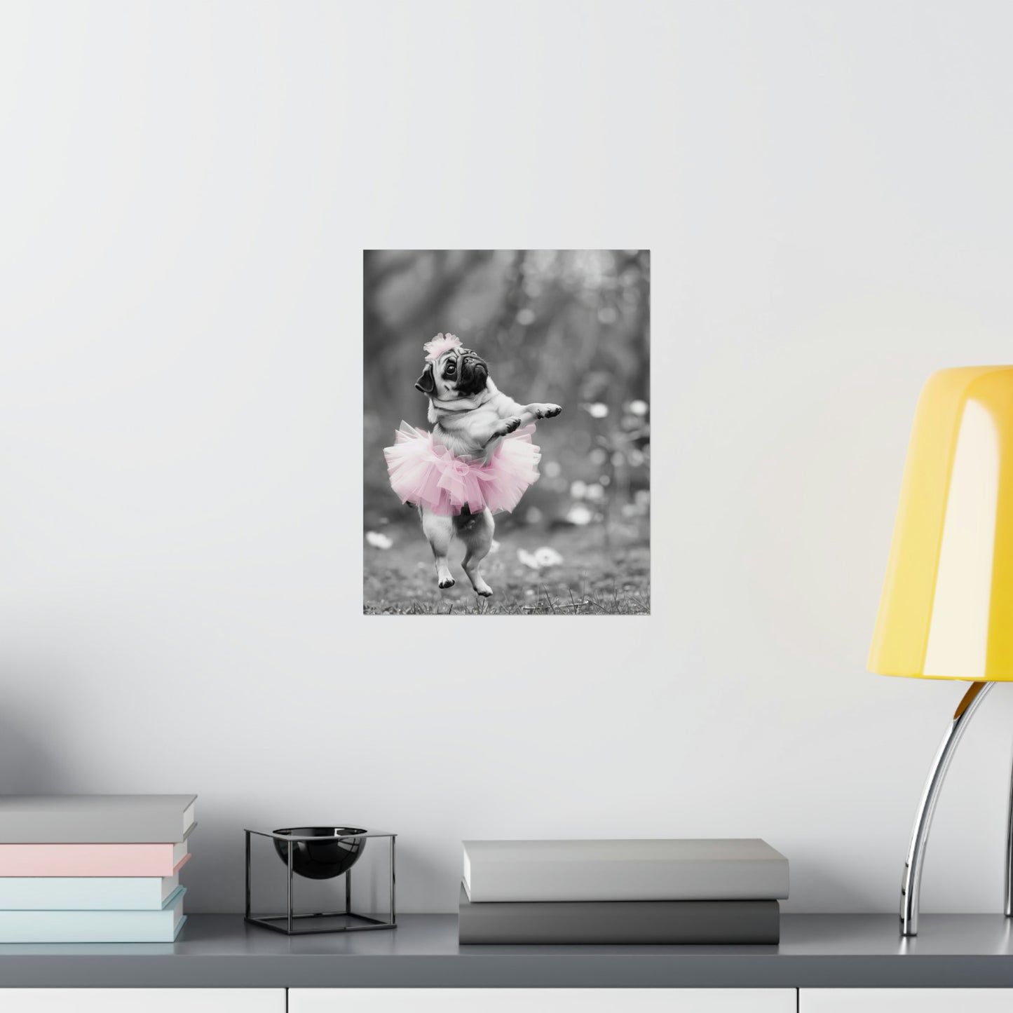 Pug Tutu, Pug Wall Art