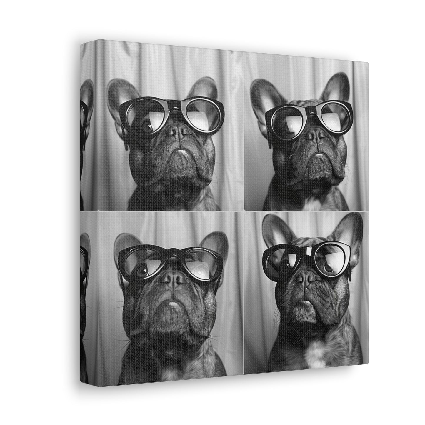 French Bulldog Photo Booth Canvas