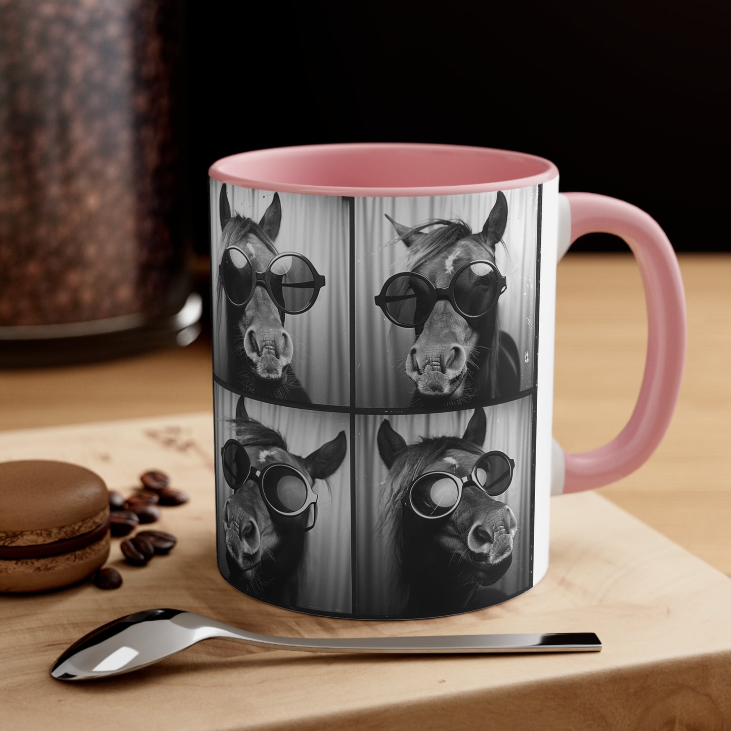 Horse Photo Booth Accent Coffee Mug, 11oz