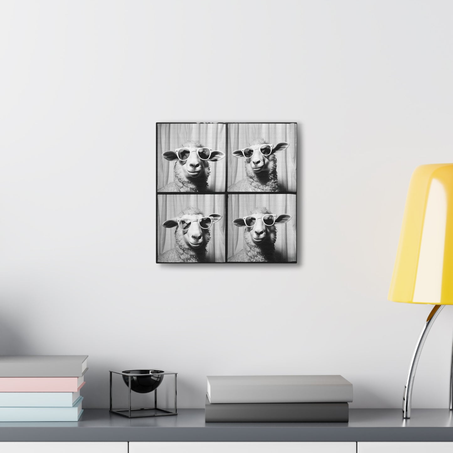 Sheep Photo Booth Canvas