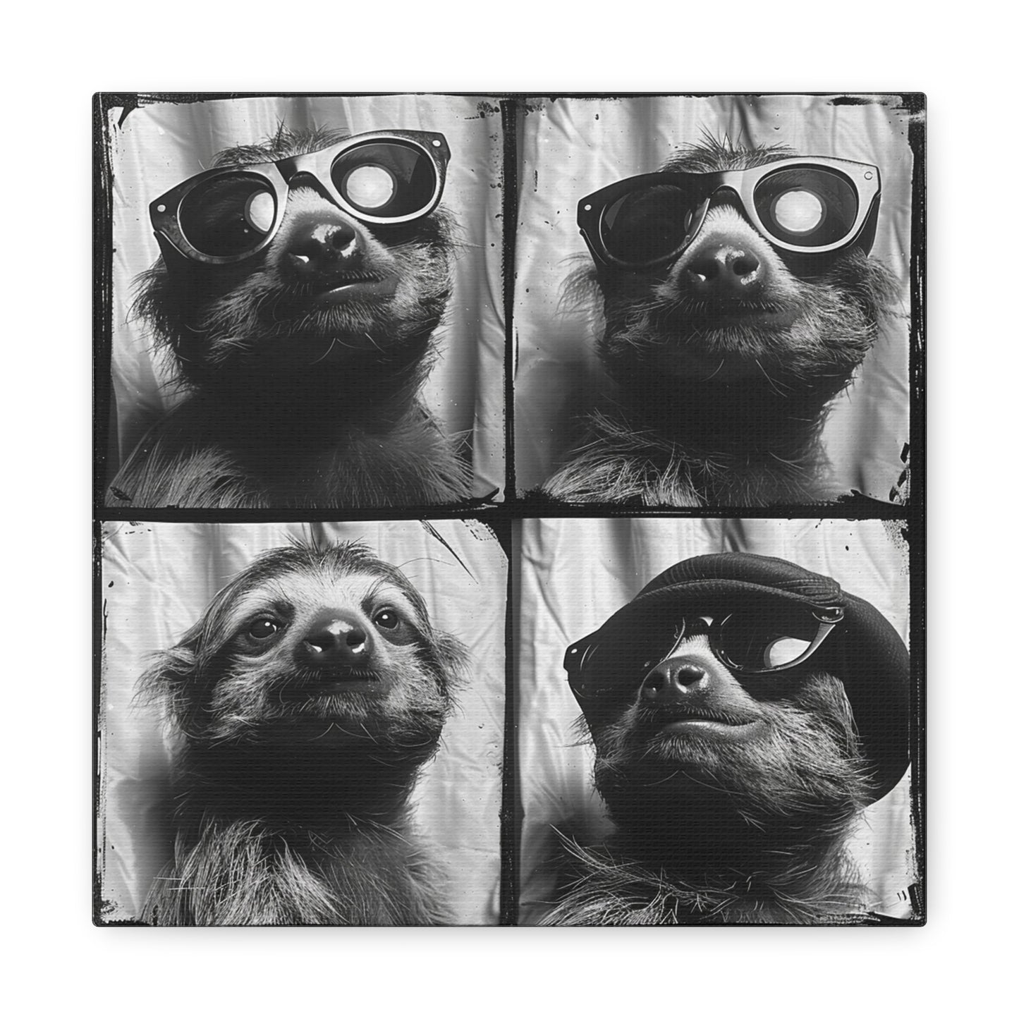 Sloth Photo Booth Canvas