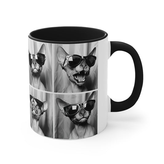 Sphynx Cat Accent Coffee Mug, 11oz