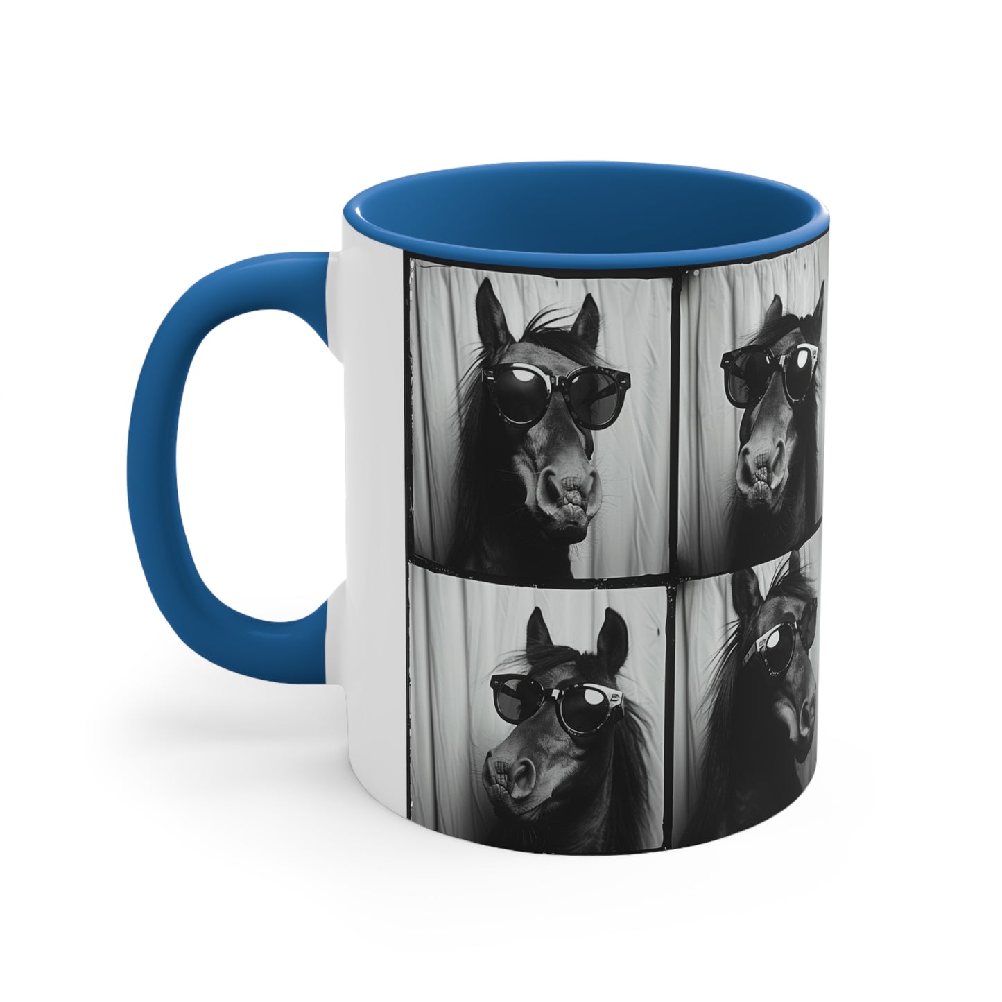 Horse Photo Booth Accent Coffee Mug, 11oz