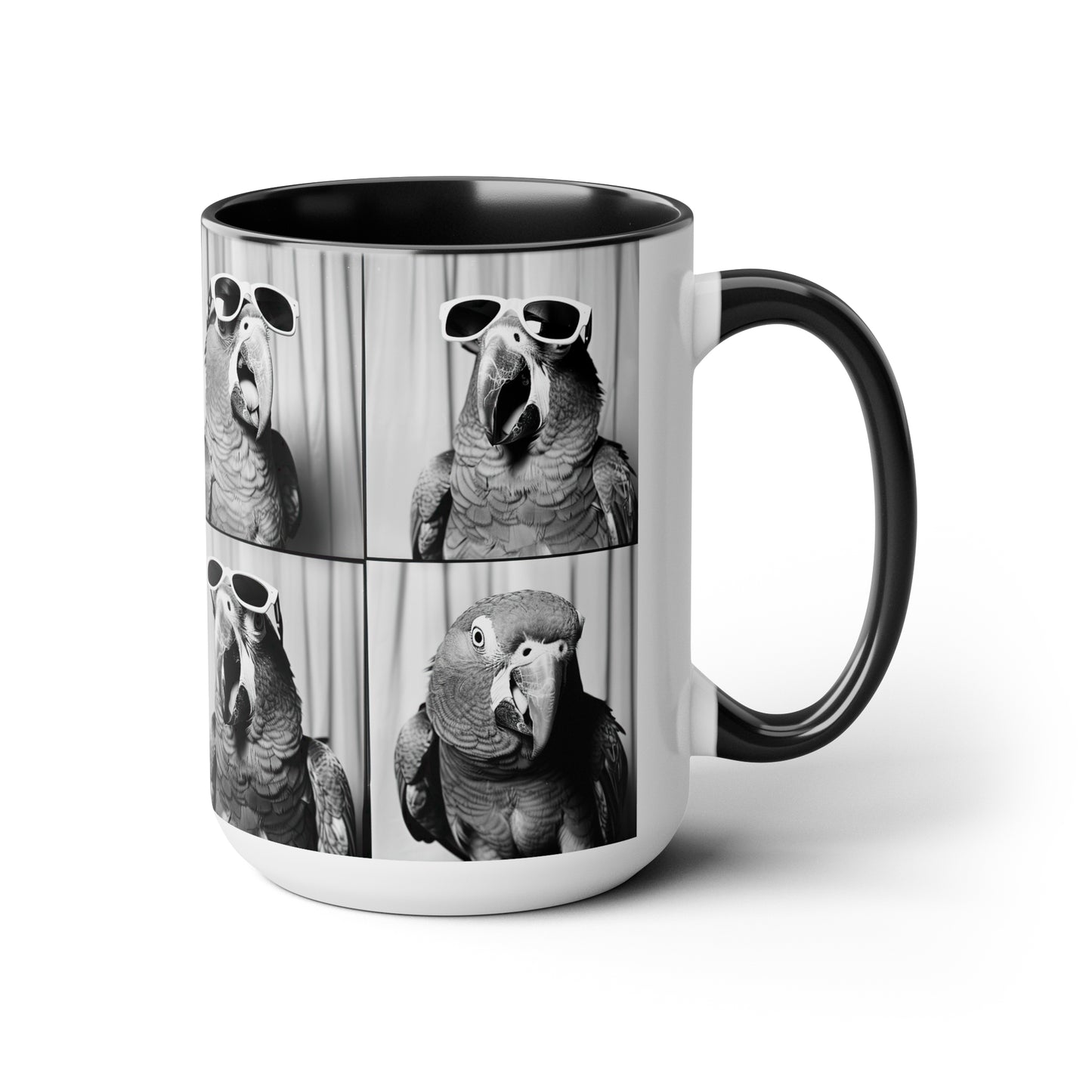 Parrot Photo Booth Accent Coffee Mug, 11oz