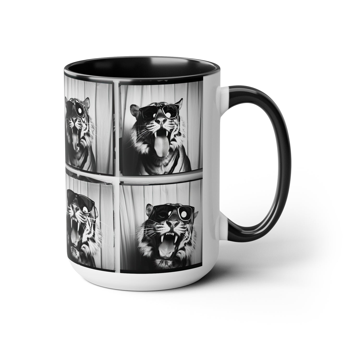 Tiger Photo Booth Accent Coffee Mug, 11oz