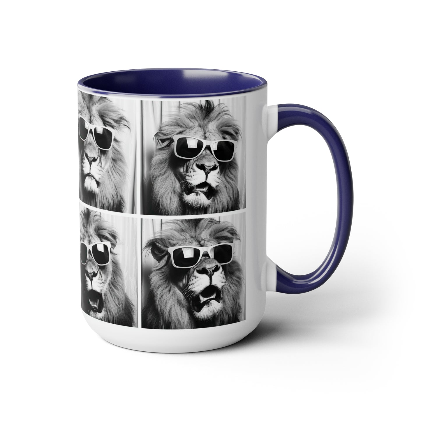 Lion Photo Booth Accent Coffee Mug, 11oz