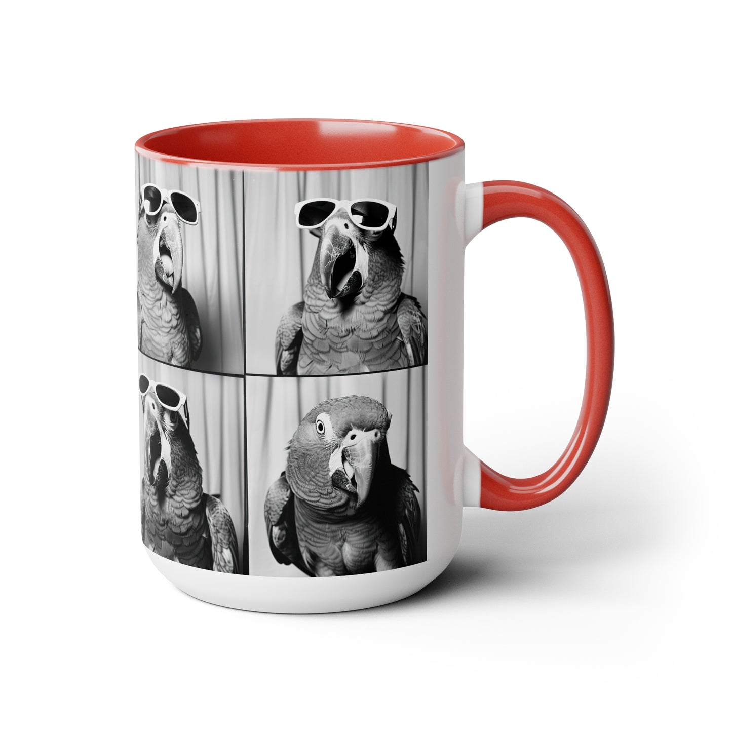 Parrot Photo Booth Accent Coffee Mug, 11oz