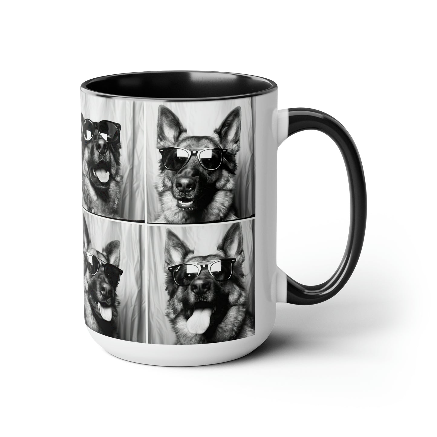 German Shephard Photo Booth Accent Coffee Mug, 11oz