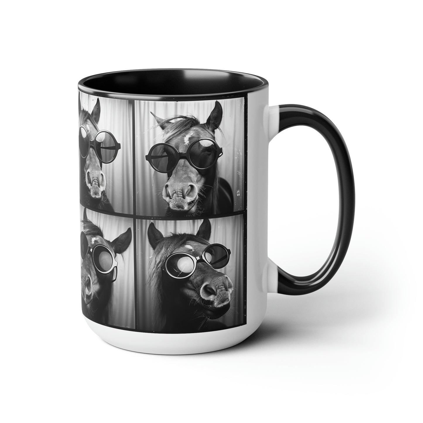 Horse Photo Booth Accent Coffee Mug, 11oz