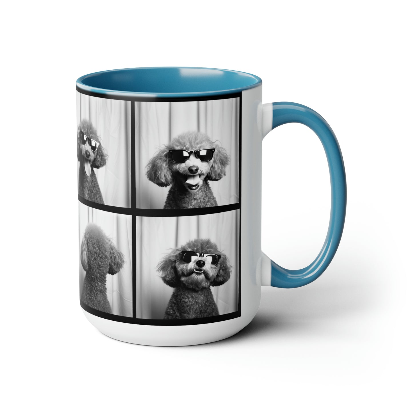 Poodle Photo Booth Accent Coffee Mug, 11oz