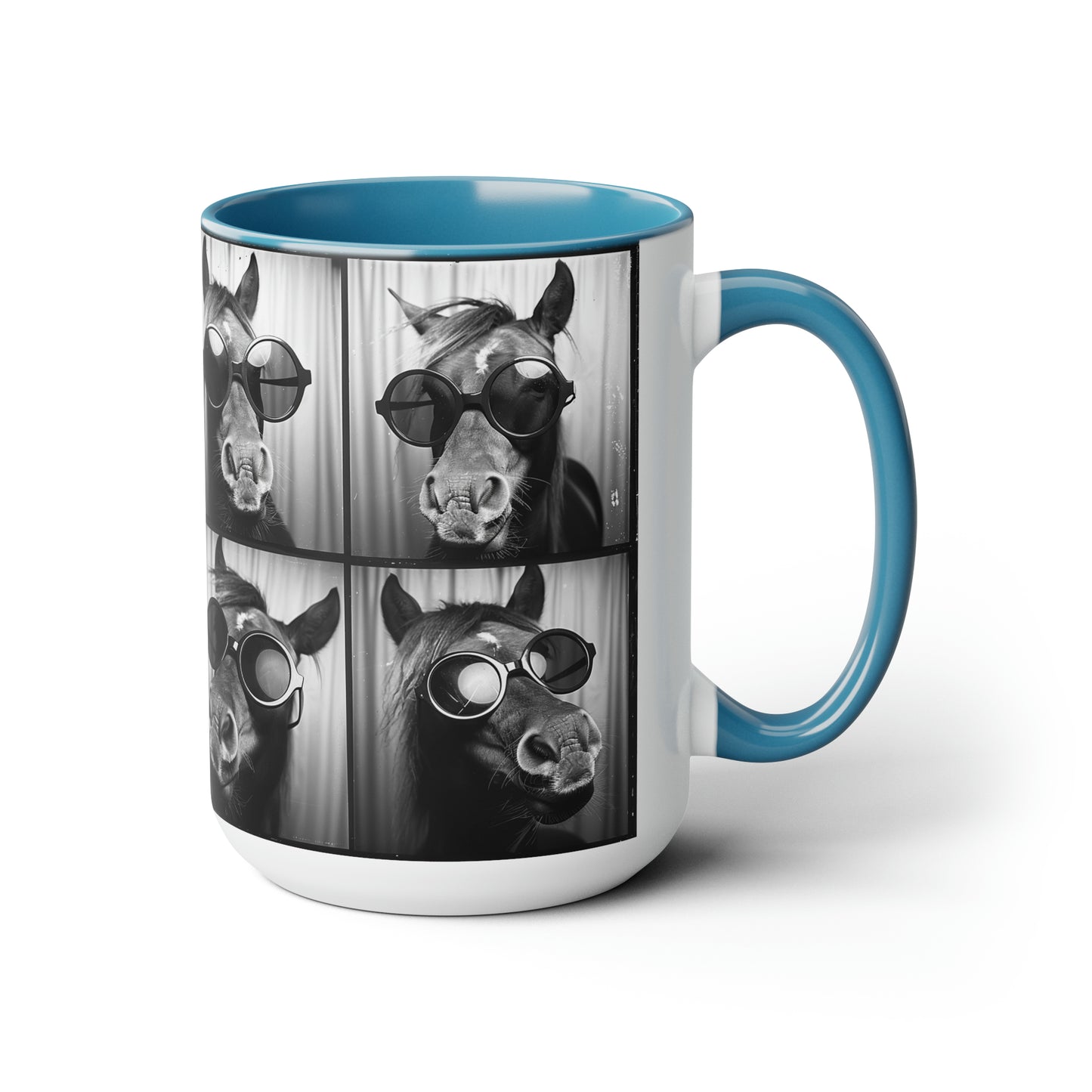 Horse Photo Booth Accent Coffee Mug, 11oz