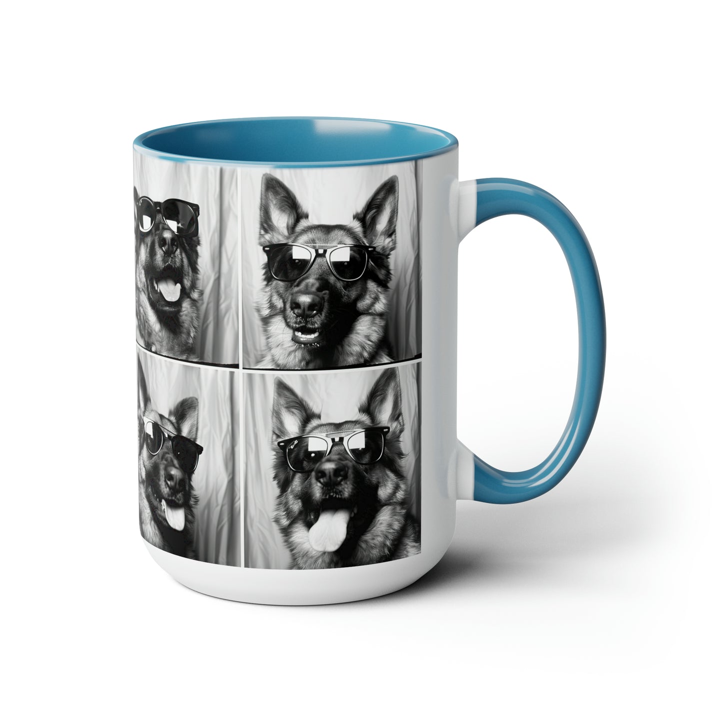 German Shephard Photo Booth Accent Coffee Mug, 11oz