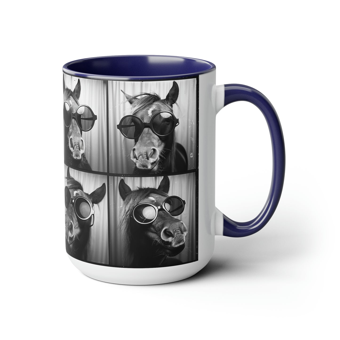 Horse Photo Booth Accent Coffee Mug, 11oz