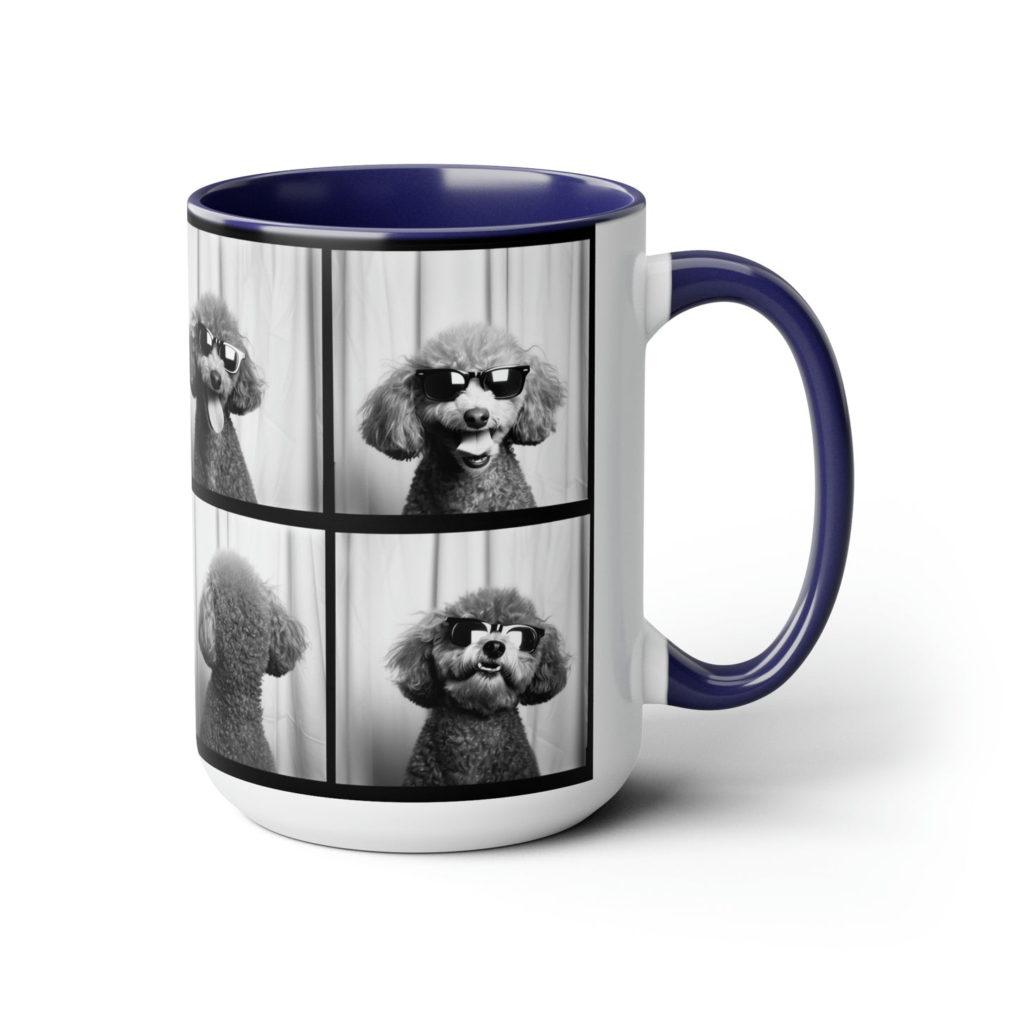 Poodle Photo Booth Accent Coffee Mug, 11oz