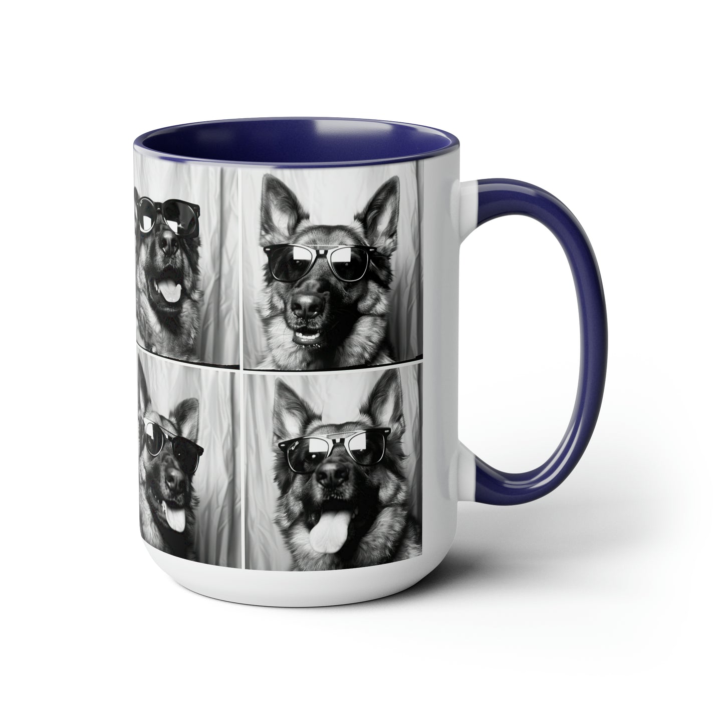 German Shephard Photo Booth Accent Coffee Mug, 11oz