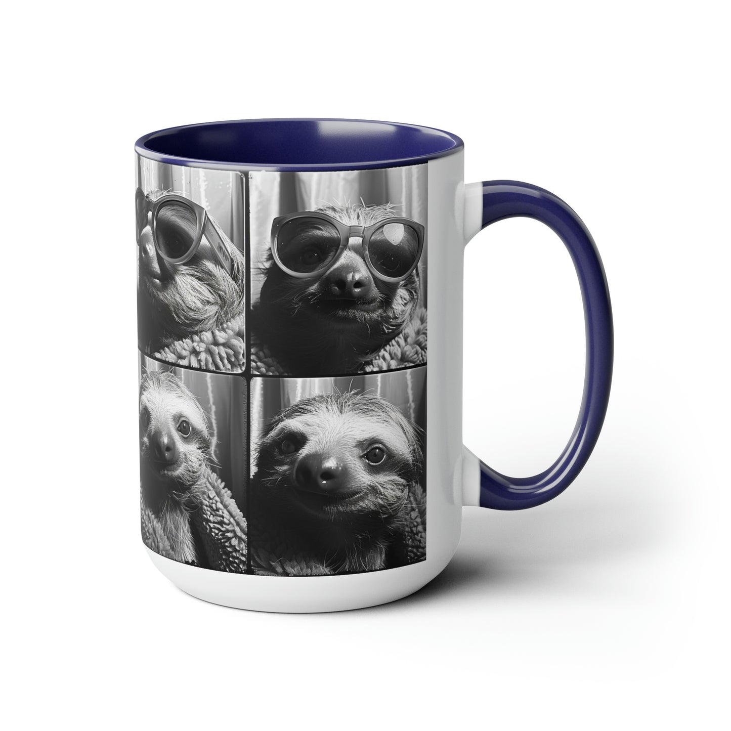 Sloth Photo Booth Accent Coffee Mug, 11oz