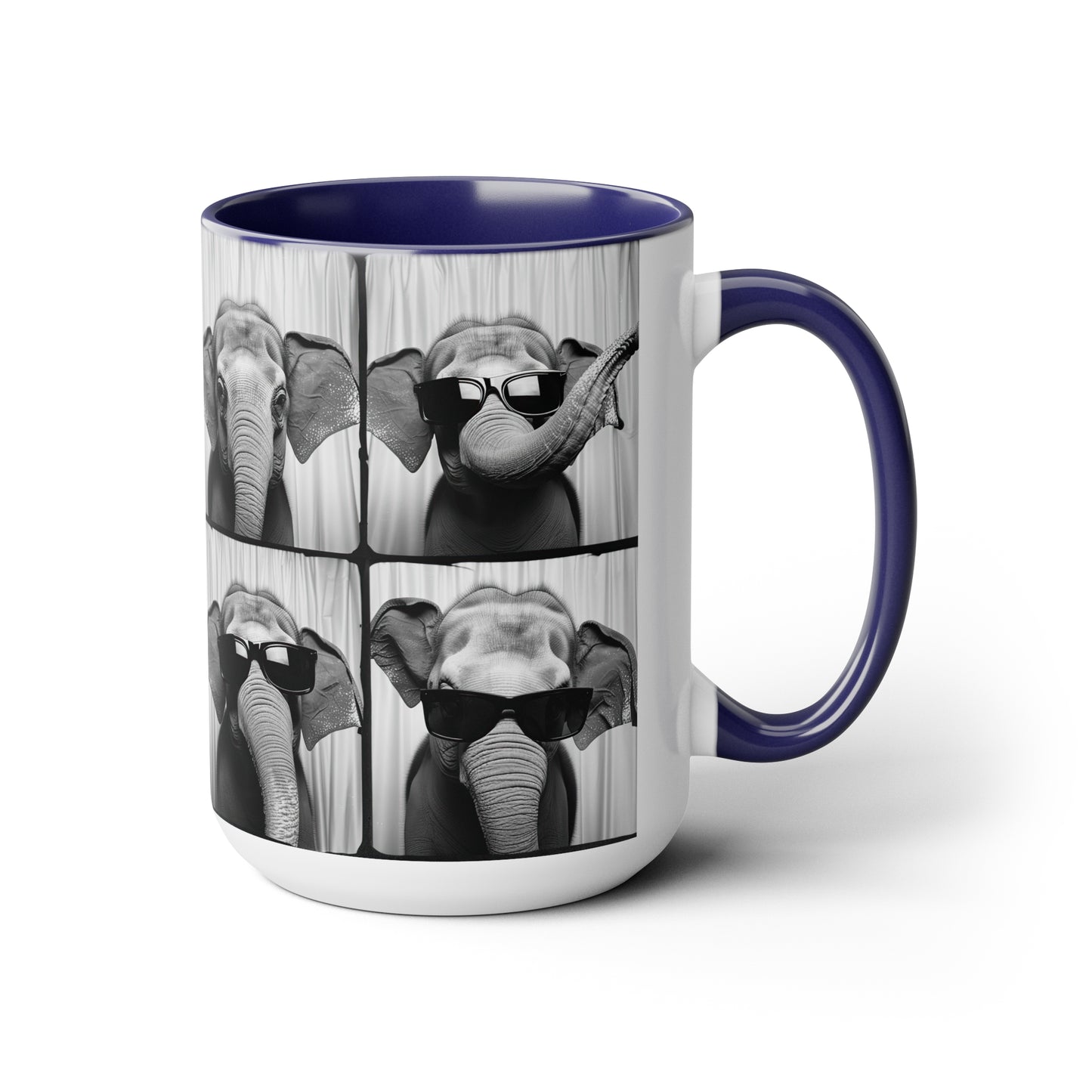 Elephant Photo Booth Accent Coffee Mug, 11oz