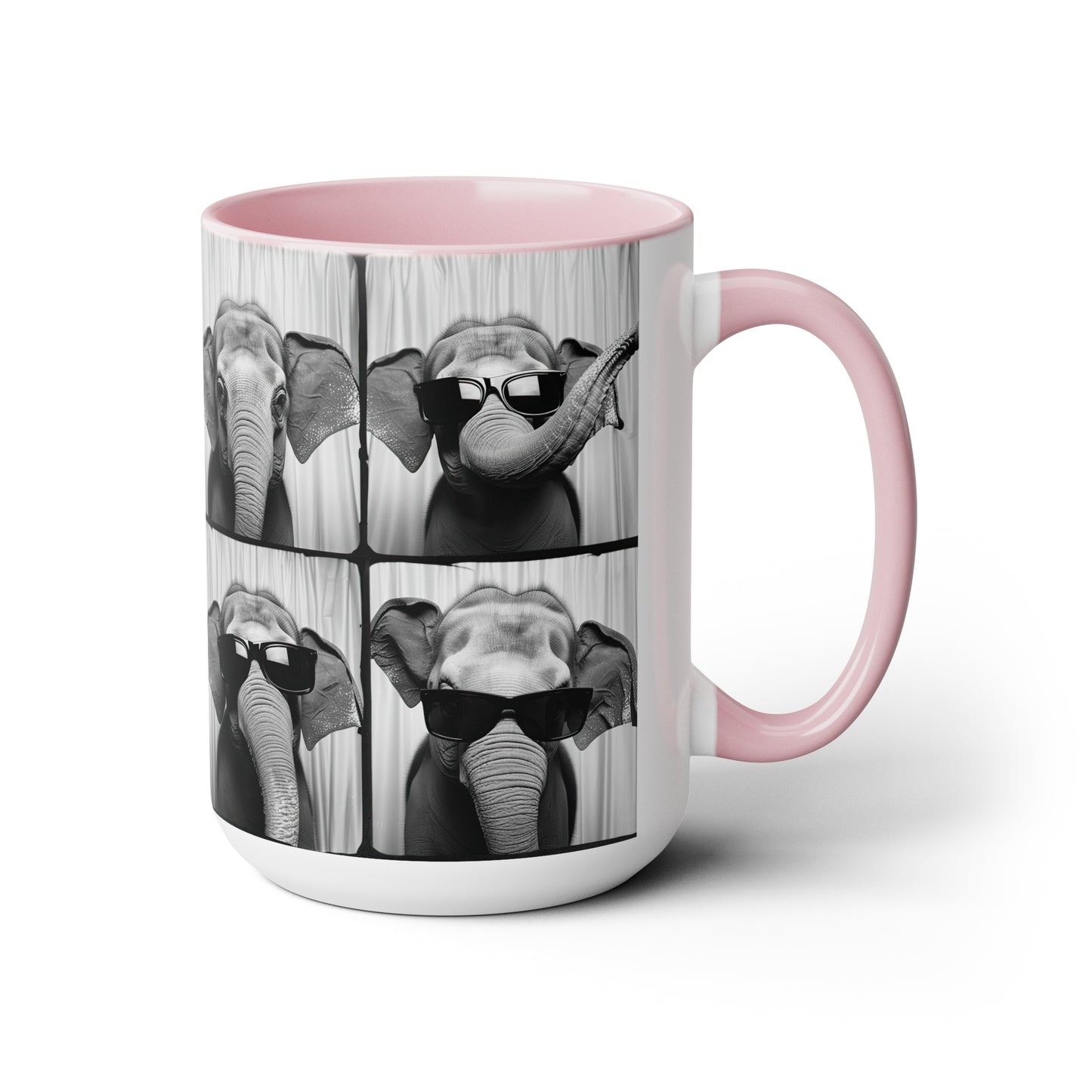 Elephant Photo Booth Accent Coffee Mug, 11oz