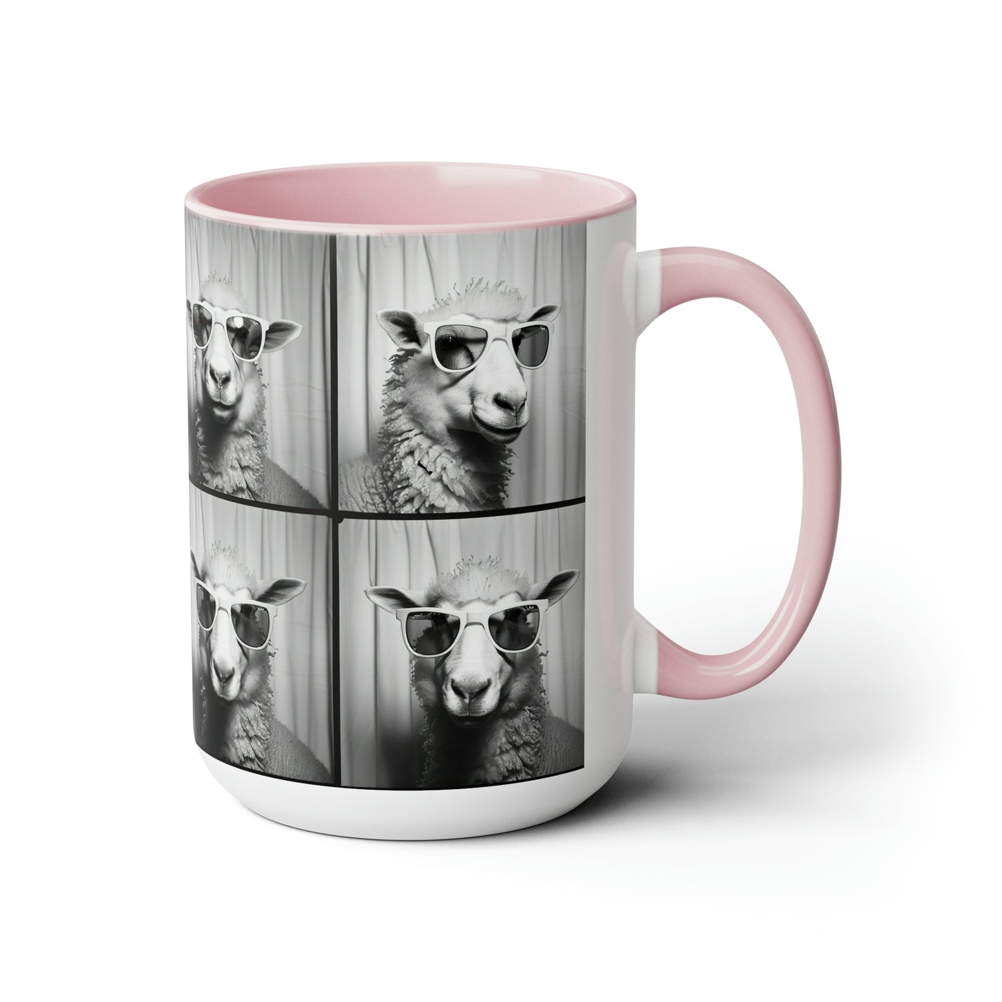 Sheep Photo Booth Accent Coffee Mug, 11oz