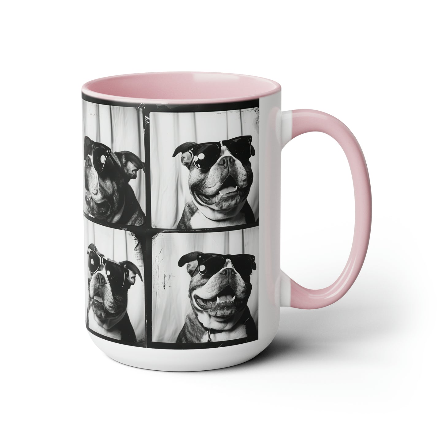 Bulldog Photo Booth Accent Coffee Mug, 11oz