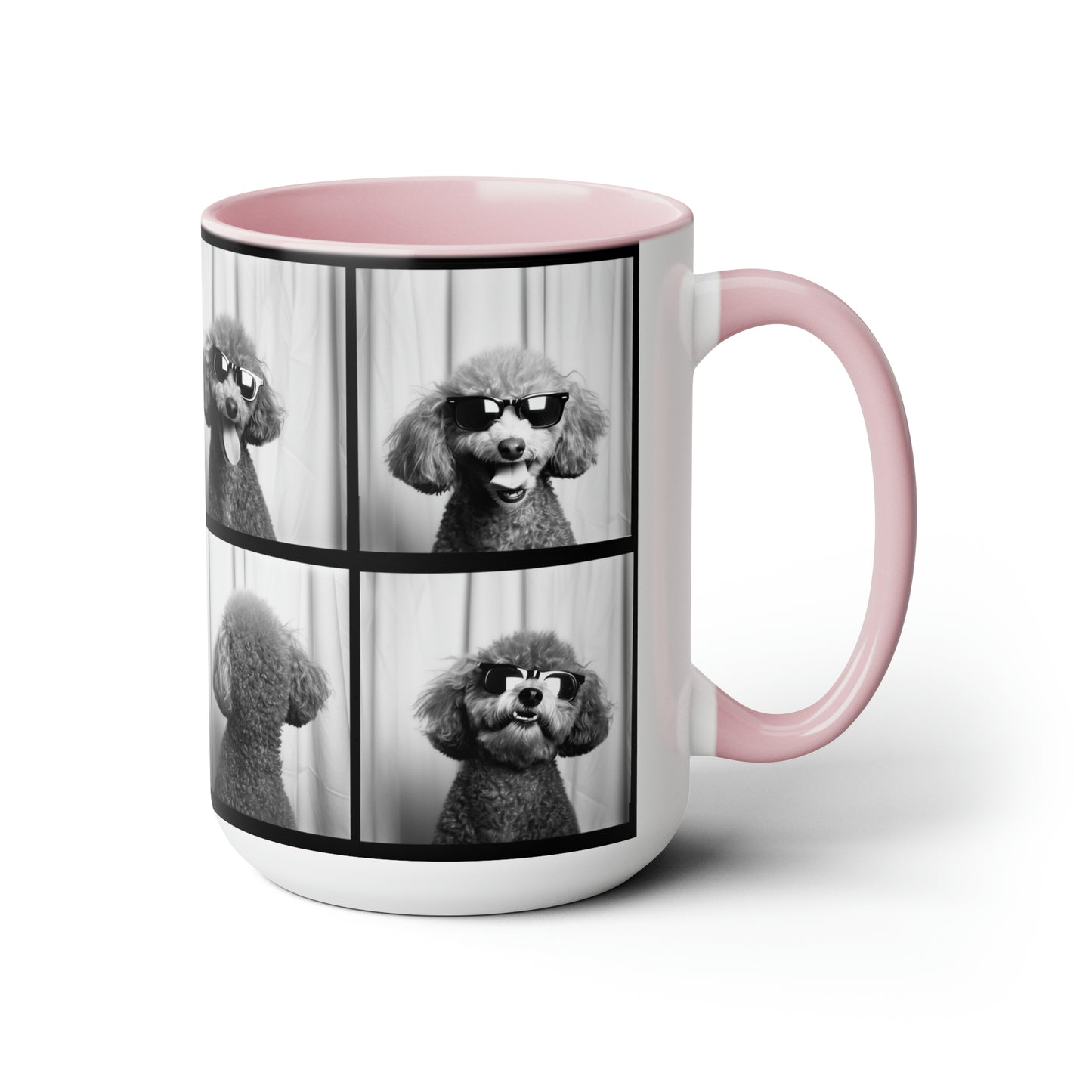 Poodle Photo Booth Accent Coffee Mug, 11oz