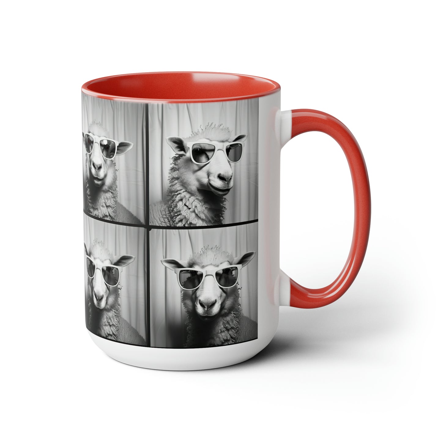 Sheep Photo Booth Accent Coffee Mug, 11oz