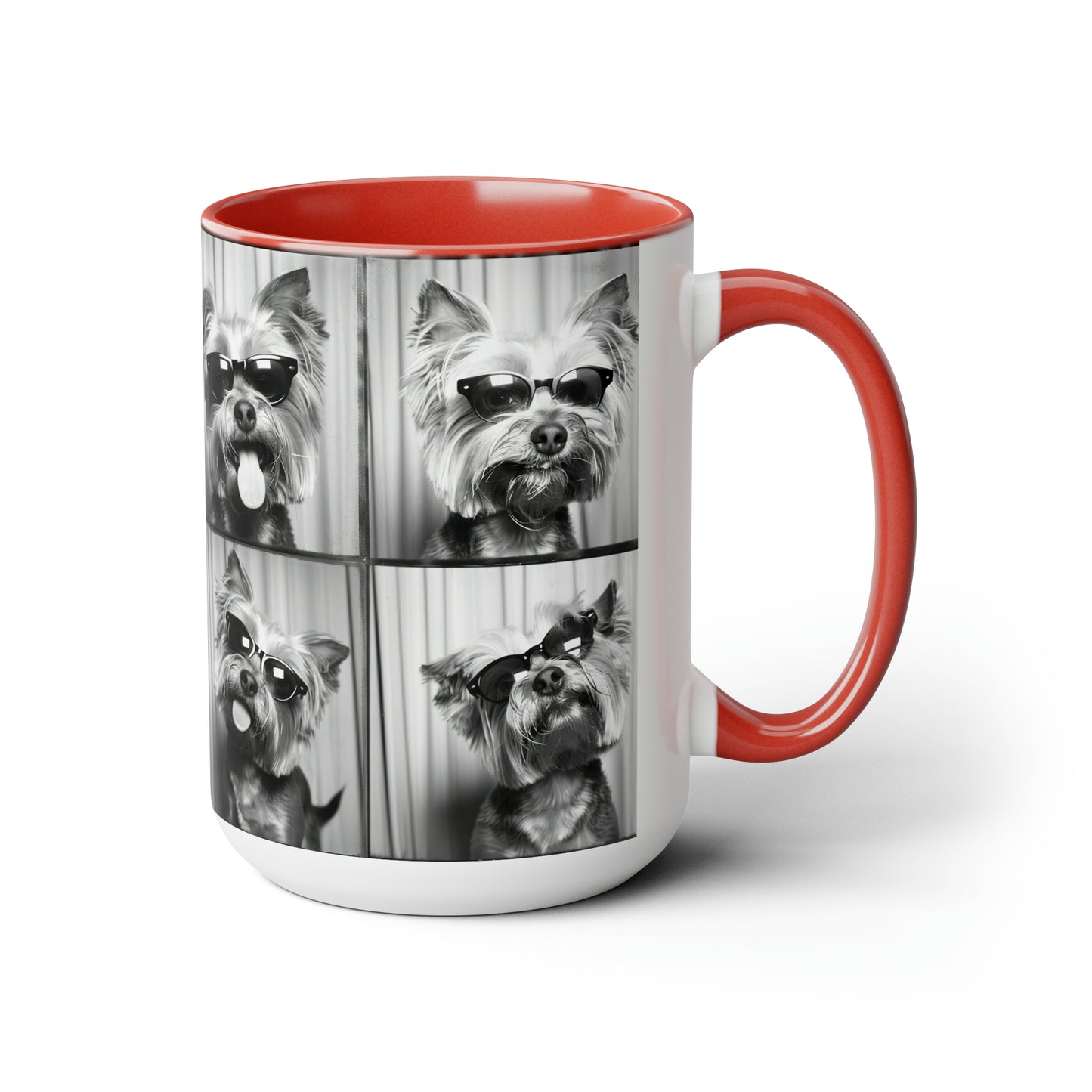 Yorkie Terrier  Photo Booth Accent Coffee Mug, 11oz