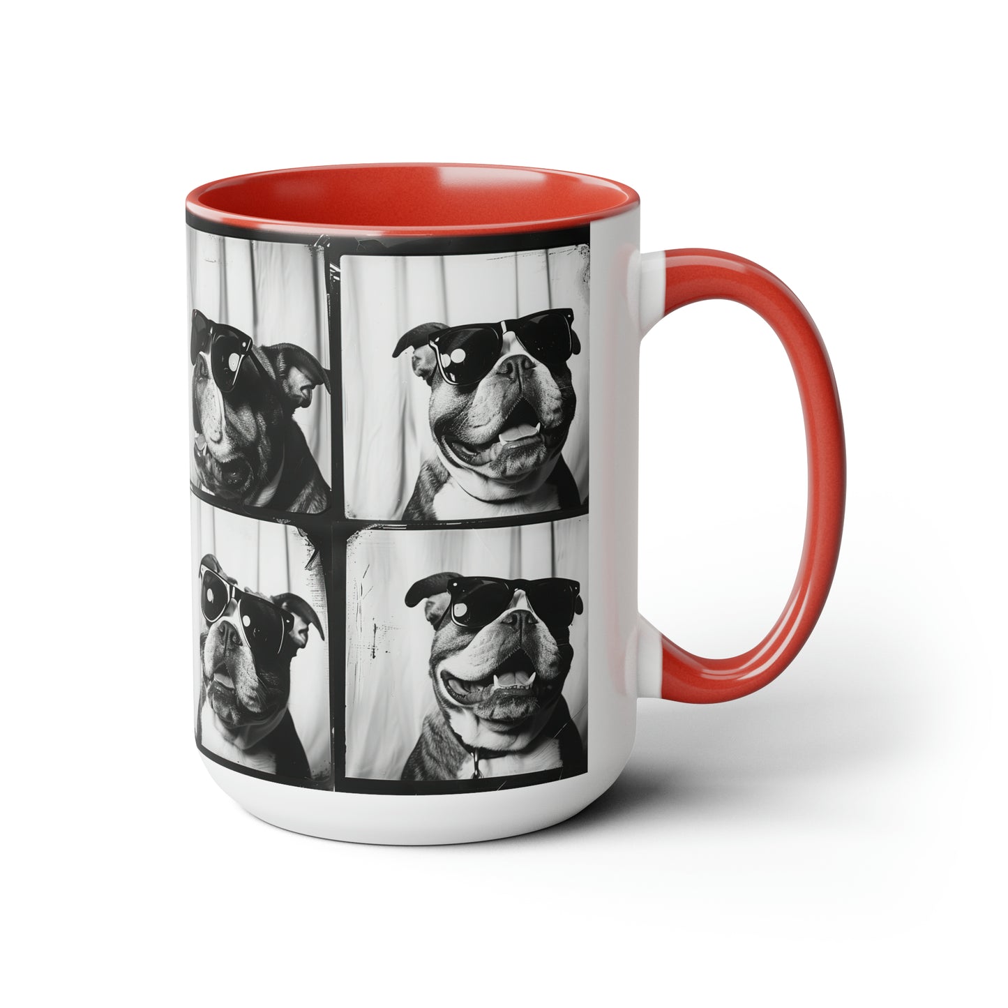 Bulldog Photo Booth Accent Coffee Mug, 11oz